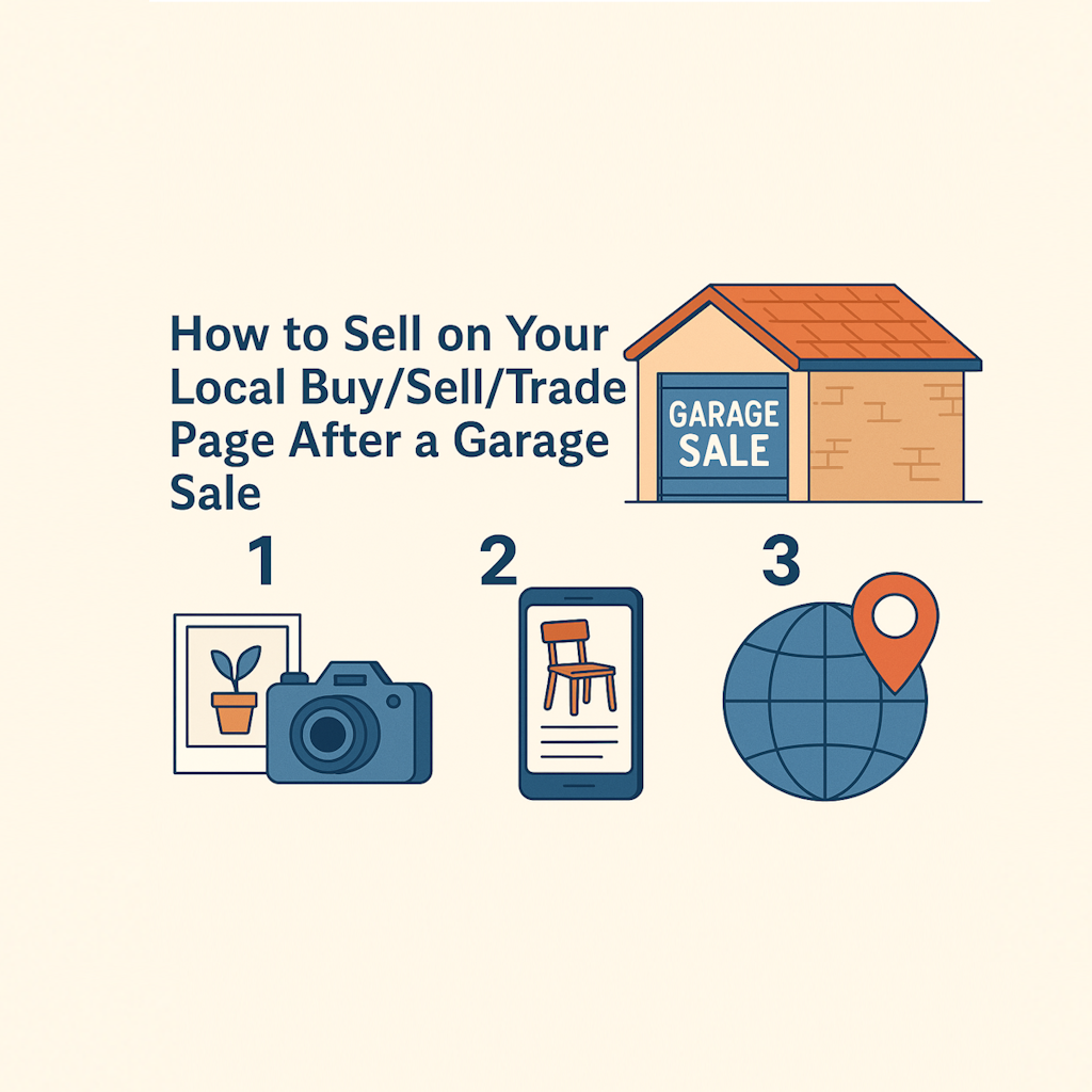 How to Sell on Your Local Buy/Sell/Trade Page After a Garage Sale